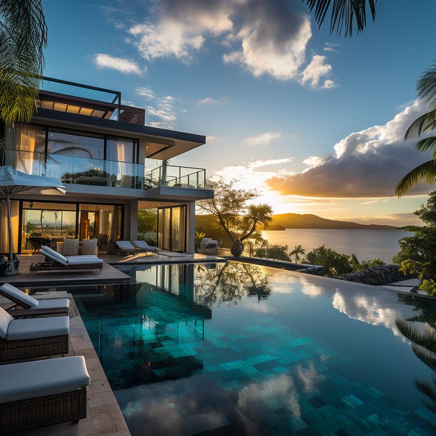 Villa contemporaine avec piscine à l’île Maurice